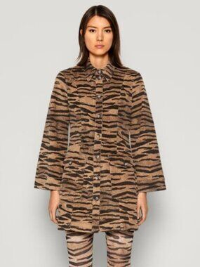 NWT Baum Und Pferdgarten tiger striped shirt/blazer/jacket